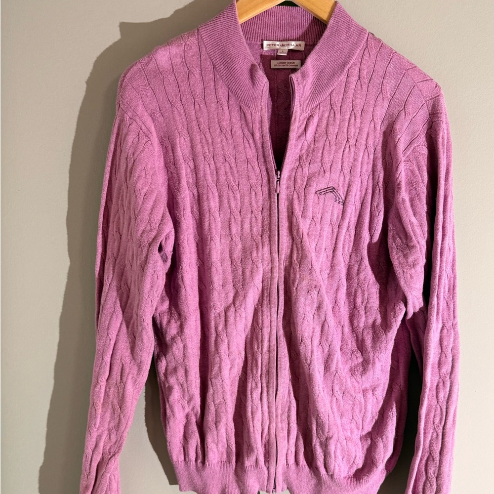 Peter Millar Lilac Cable Knit‎ Sweater